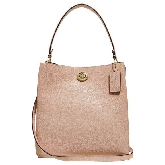 COACH Charlie Bucket Bag Sand Taupe Beige Everyday Classic Gold Hardware ($350) - Picture 3 of 14